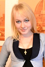Ukrainian mail order bride Yana from Kiev with blonde hair and blue eye color - image 6
