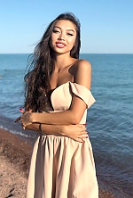 Ukrainian mail order bride Rinata from Almaty with brunette hair and hazel eye color - image 2