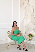 Ukrainian mail order bride Olena from Odessa with black hair and green eye color - image 4