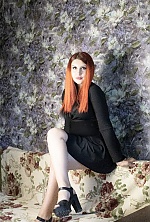 Ukrainian mail order bride Yana from Limansky with red hair and black eye color - image 3