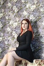 Ukrainian mail order bride Yana from Limansky with red hair and black eye color - image 4
