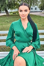 Ukrainian mail order bride Yulia from Kiev with black hair and green eye color - image 4