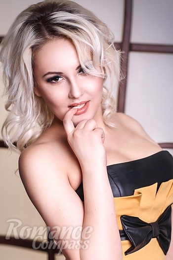 Ukrainian mail order bride Anastasia from Dnepr with blonde hair and hazel eye color - image 1