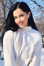 Ukrainian mail order bride Evgenia from Kiev with black hair and green eye color - image 4