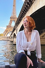 Ukrainian mail order bride Albina from Wroclaw with red hair and green eye color - image 8