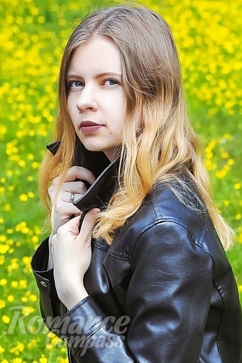 Ukrainian mail order bride Polina from Cherkasy with blonde hair and blue eye color - image 1