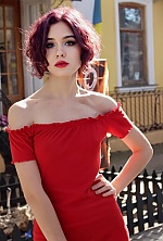 Ukrainian mail order bride Arina from Mykolaiv with red hair and green eye color - image 2