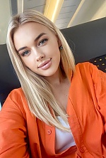 Ukrainian mail order bride Yuliia from San Gwan with blonde hair and grey eye color - image 13