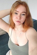 Ukrainian mail order bride Anastasia from Nikolaev with red hair and grey eye color - image 7