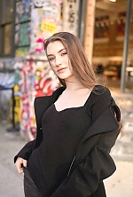 Ukrainian mail order bride Polina from New York with light brown hair and grey eye color - image 7