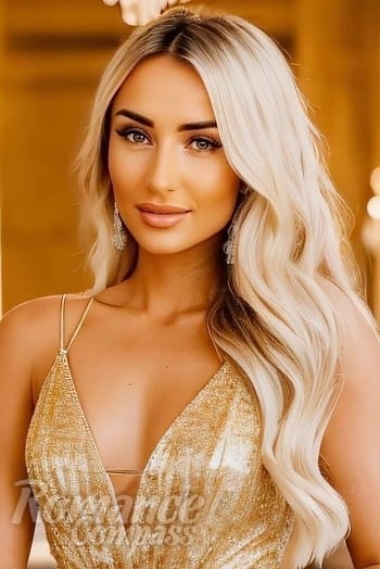 Ukrainian mail order bride Varvara from Odessa with blonde hair and brown eye color - image 1