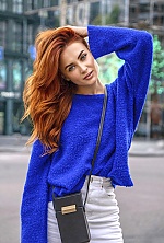 Ukrainian mail order bride Kristina from Kiev with red hair and blue eye color - image 13
