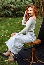 Ukrainian mail order bride Kristina from Kiev with red hair and blue eye color - image 9