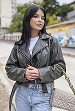Ukrainian mail order bride Alina from Odessa with black hair and green eye color - image 3