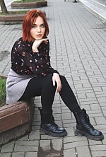 Ukrainian mail order bride Aleksandra from Ivano-Frankovsk with red hair and blue eye color - image 3