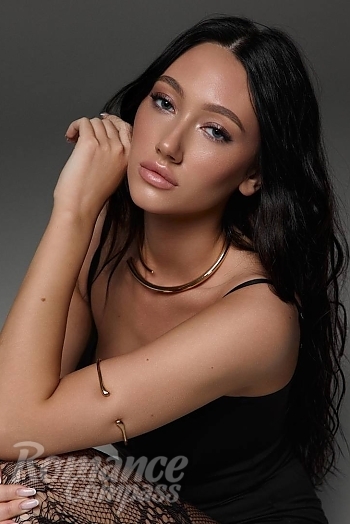 Ukrainian mail order bride Karina from Dnipro with light brown hair and blue eye color - image 1