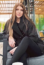 Ukrainian mail order bride Yulia from Warsaw with light brown hair and blue eye color - image 2