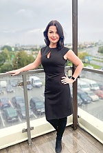 Ukrainian mail order bride Anzhela from Lviv with black hair and grey eye color - image 3