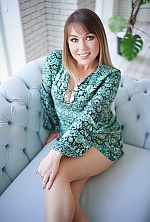 Ukrainian mail order bride Elvira from Kiev with light brown hair and green eye color - image 4