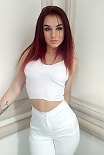 Ukrainian mail order bride Yulia from Warsaw with red hair and green eye color - image 8