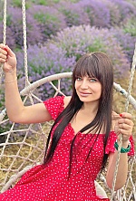 Ukrainian mail order bride Anastasia from Kiev with brunette hair and blue eye color - image 11