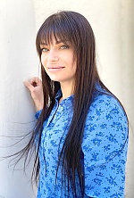 Ukrainian mail order bride Anastasia from Kiev with brunette hair and blue eye color - image 7