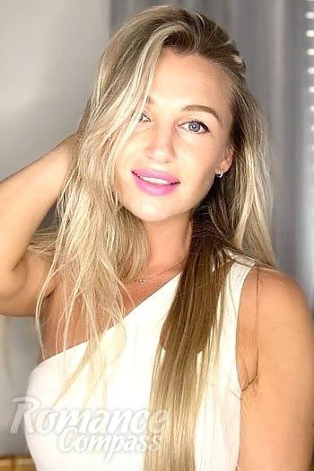 Ukrainian mail order bride Iryna from Lviv with blonde hair and blue eye color - image 1
