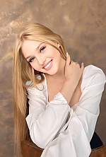Ukrainian mail order bride Anna from Kiev with blonde hair and green eye color - image 6