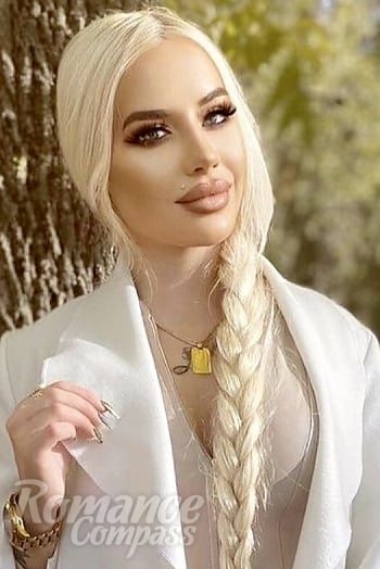 Ukrainian mail order bride Kateryna from Bila Tserkva with blonde hair and blue eye color - image 1