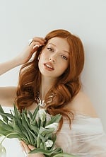 Ukrainian mail order bride Yevheniia from Ternopil with red hair and green eye color - image 7