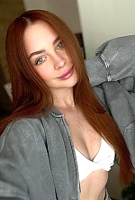 Ukrainian mail order bride Anastasiia from Kyiv with red hair and green eye color - image 14