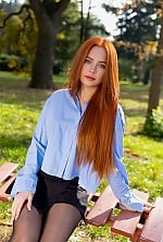 Ukrainian mail order bride Anastasiia from Kyiv with red hair and green eye color - image 13