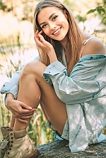 Ukrainian mail order bride Eugenia from Poznan with light brown hair and green eye color - image 4