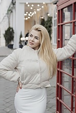 Ukrainian mail order bride Alina from Kiev with blonde hair and blue eye color - image 6