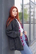 Ukrainian mail order bride Kateryna from Lviv with red hair and green eye color - image 6