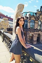 Ukrainian mail order bride Zoryana from Paris with black hair and grey eye color - image 9