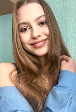 Ukrainian mail order bride Anastasia from Kyiv with light brown hair and brown eye color - image 6