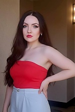 Ukrainian mail order bride Dariia from Almaty with auburn hair and blue eye color - image 8