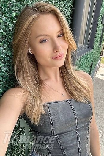 Ukrainian mail order bride Olena from Kyiv with blonde hair and blue eye color - image 1