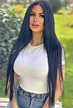 Ukrainian mail order bride Victoria from Kherson with black hair and green eye color - image 6