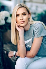 Ukrainian mail order bride Valentina from Buffalo with blonde hair and blue eye color - image 3