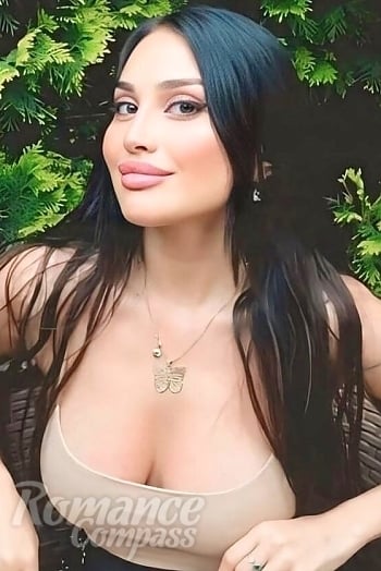 Ukrainian mail order bride Ira from Kyiv with black hair and brown eye color - image 1