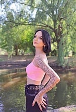 Ukrainian mail order bride Valeriia from Cherkasy with black hair and green eye color - image 4