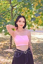 Ukrainian mail order bride Valeriia from Cherkasy with black hair and green eye color - image 2