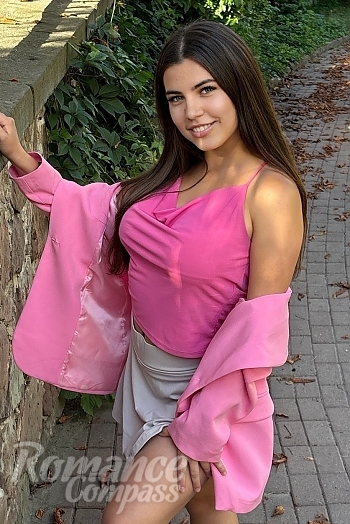 Ukrainian mail order bride Viktoriia from Ivano-Frankivsk with brunette hair and brown eye color - image 1