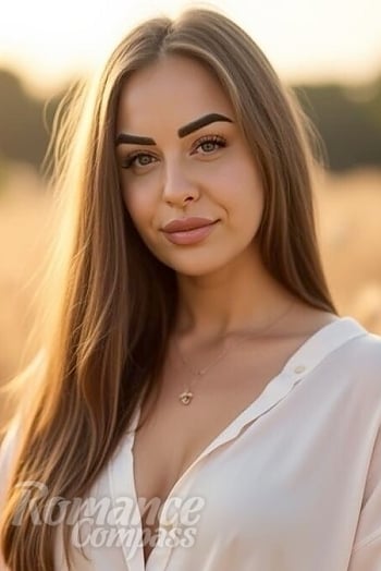 Ukrainian mail order bride Tatyana from Kyiv with light brown hair and grey eye color - image 1