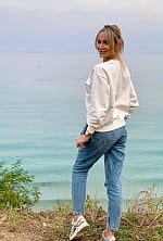 Ukrainian mail order bride Kateryna from Kyiv with blonde hair and blue eye color - image 15