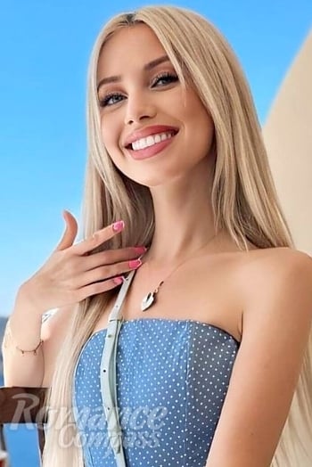 Ukrainian mail order bride Valeriia from Kyiv with blonde hair and blue eye color - image 1