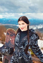 Ukrainian mail order bride Hanna from Kyiv with black hair and green eye color - image 11