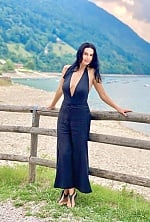 Ukrainian mail order bride Victoria from Rome with brunette hair and hazel eye color - image 33